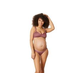 Soutien-gorge de grossesse et d'allaitement sans armatures - Violet Cache Cœur Lingerie
