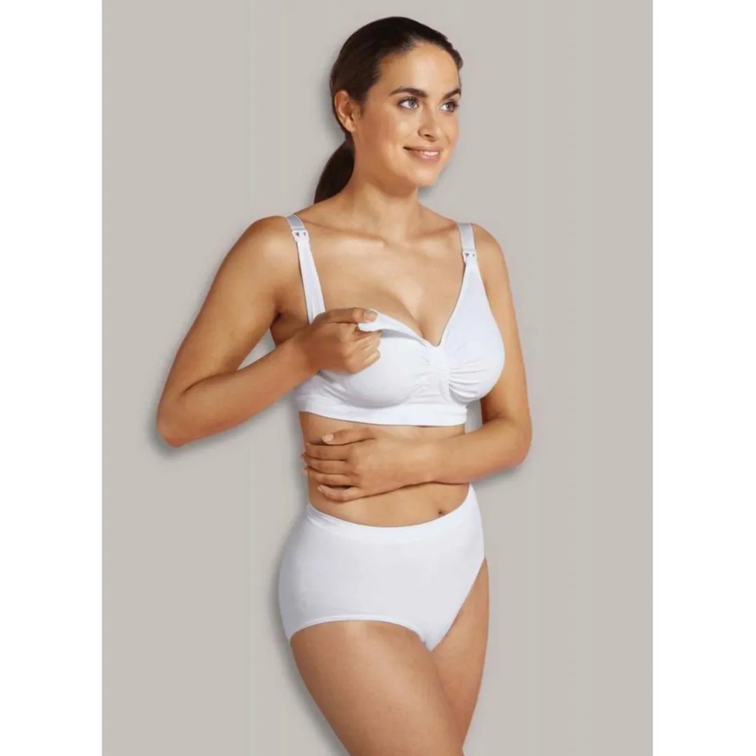 Soutien-gorge de grossesse et allaitement Carri-Gel - Blanc Carriwell