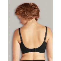 Soutien-gorge de grossesse et allaitement biologique - Noir Carriwell en coton