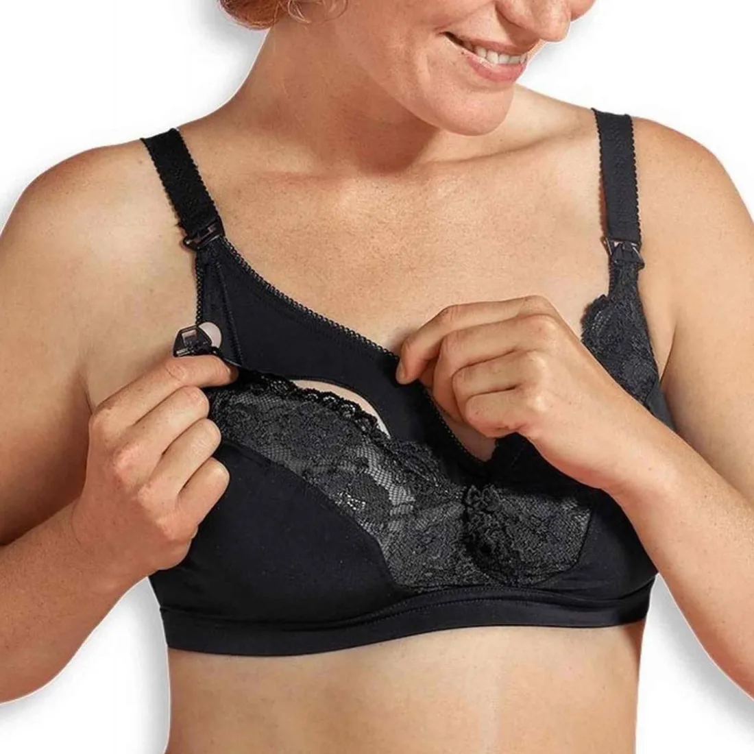 Soutien-gorge de grossesse et allaitement - Noir Carriwell