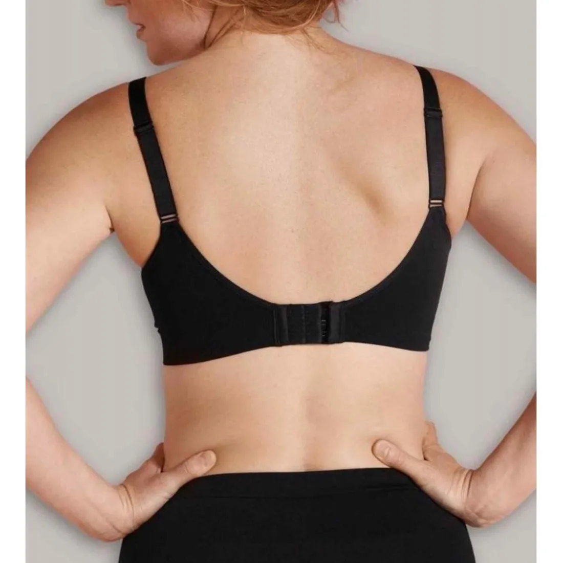 Soutien-gorge de grossesse et allaitement doux - Noir Carriwell