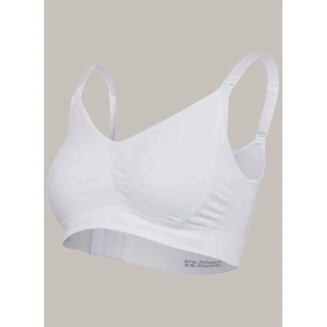 Soutien-gorge de grossesse et allaitement doux - Blanc Carriwell