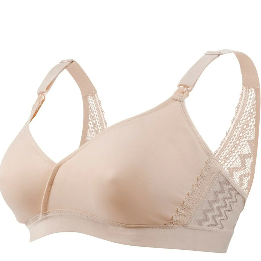 Soutien-gorge de grossesse et d'allaitement sans armatures - rose