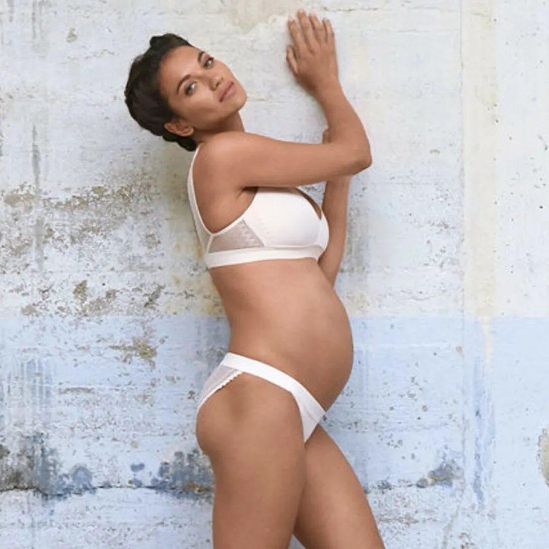 Soutien-gorge de grossesse et d'allaitement sans armatures - rose