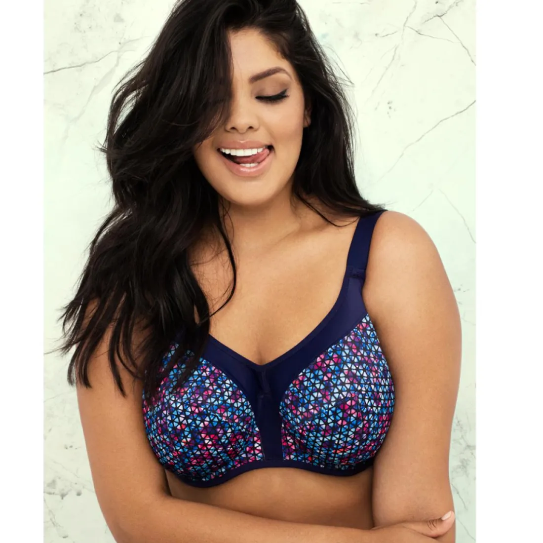 Soutien-gorge de sport Elomi ENERGISE navy geo-Elomi