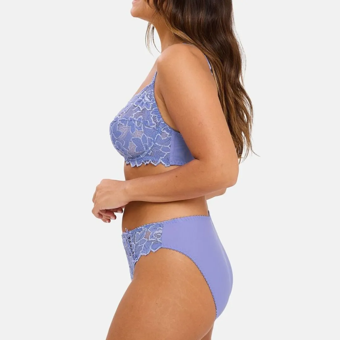 Soutien-gorge emboitant à armatures dentelle - Bleu