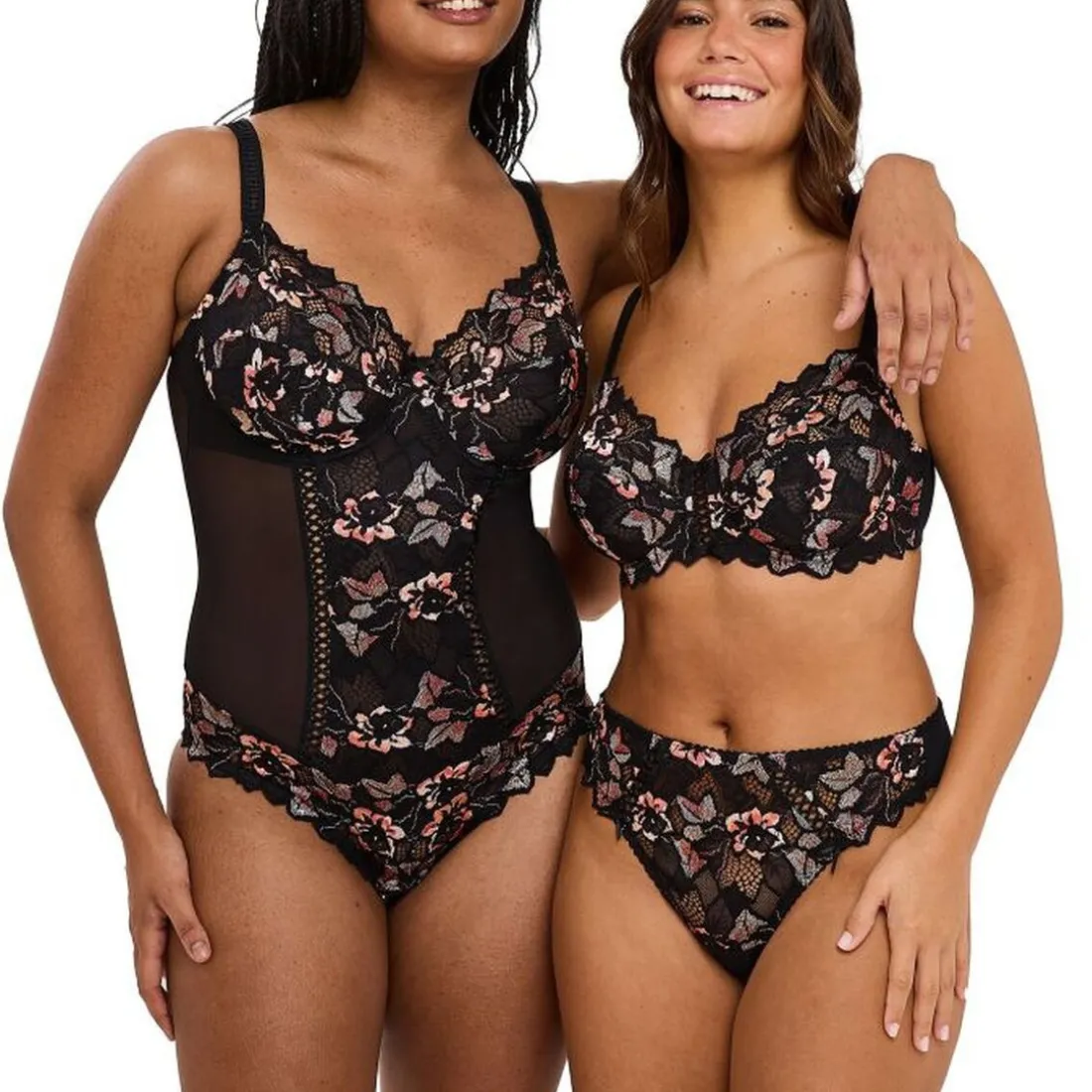 Soutien-gorge emboitant à armatures - Noir
