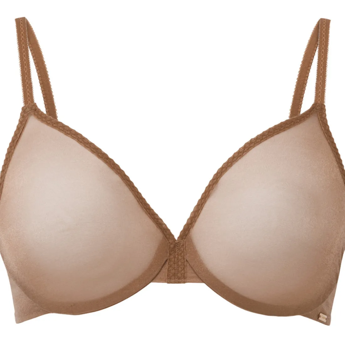 Soutien-gorge emboitant armatures marron