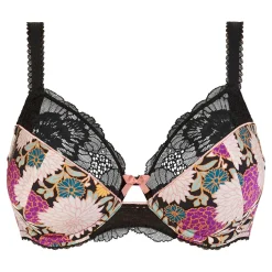 Soutien-gorge emboitant avec armatures multicolore noir