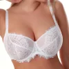 Soutien-gorge emboitant avec armatures Penelope blanc dentelle
