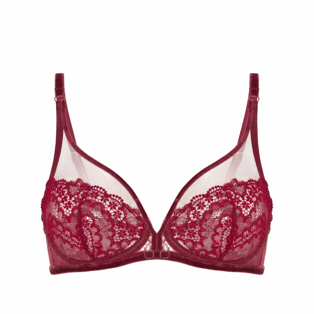 Soutien-gorge emboitant décolleté plongeant