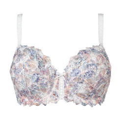Soutien-gorge emboitant dentelle fantaisie avec armatures multicolore vert - Arum Mosaic
