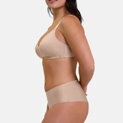 Soutien-gorge emboitant moulé sans armatures beige