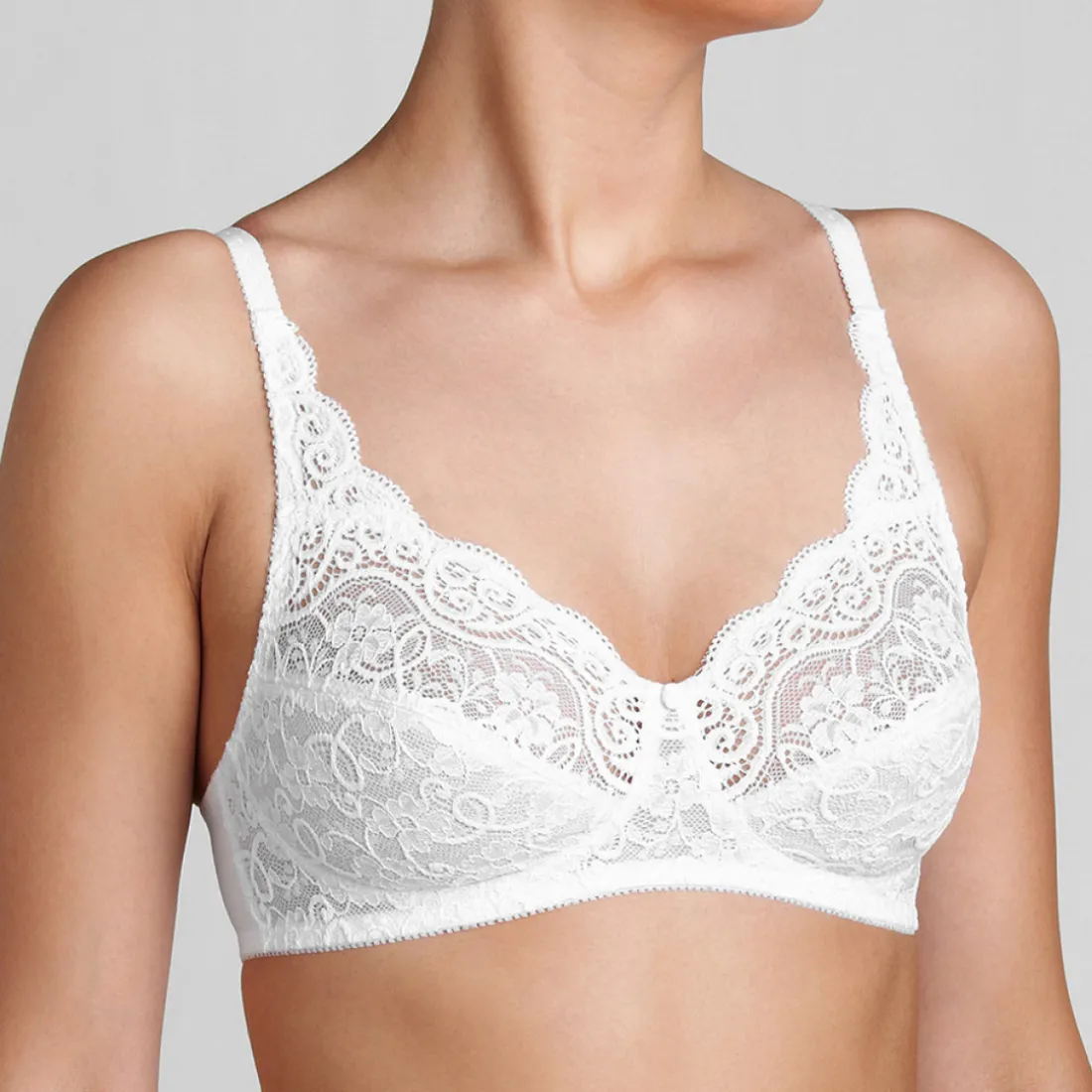 Soutien-gorge emboitant sans armatures blanc