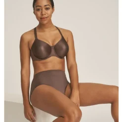 Soutien-gorge emboîtant armatures marron