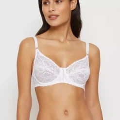 Soutien-Gorge Emboîtant Blanc en dentelle