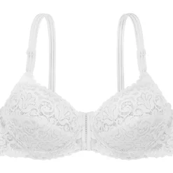 Soutien-Gorge Emboîtant Blanc en dentelle