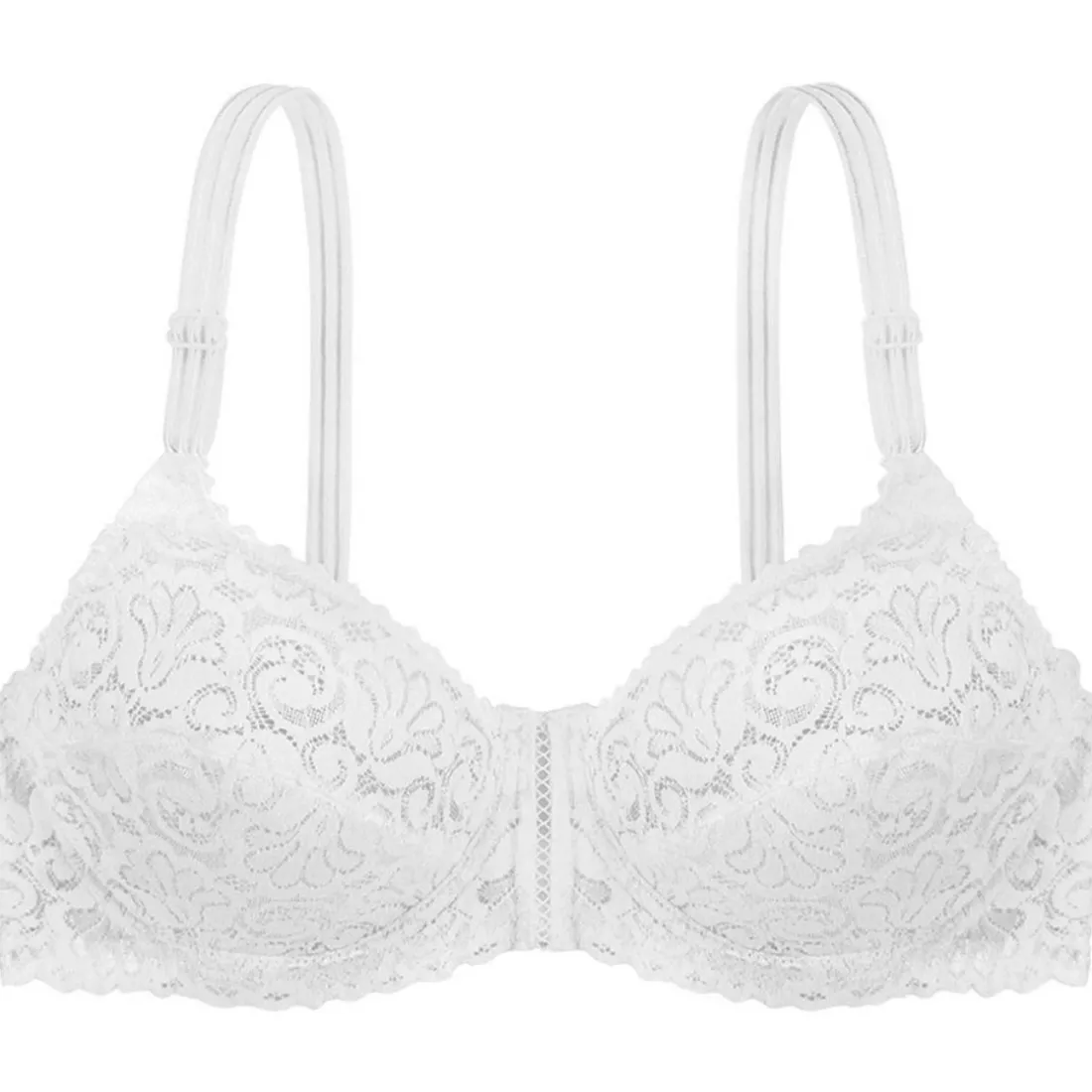 Soutien-Gorge Emboîtant Blanc en dentelle
