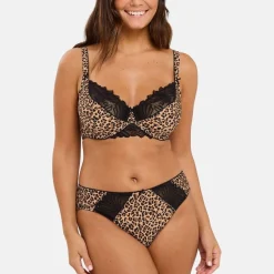 Soutien-gorge emboîtant Lya Imprimé Léopard Mocha - Marron