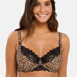 Soutien-gorge emboîtant Lya Imprimé Léopard Mocha - Marron
