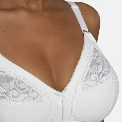 Soutien-Gorge Emboîtant sans armatures Blanc en coton