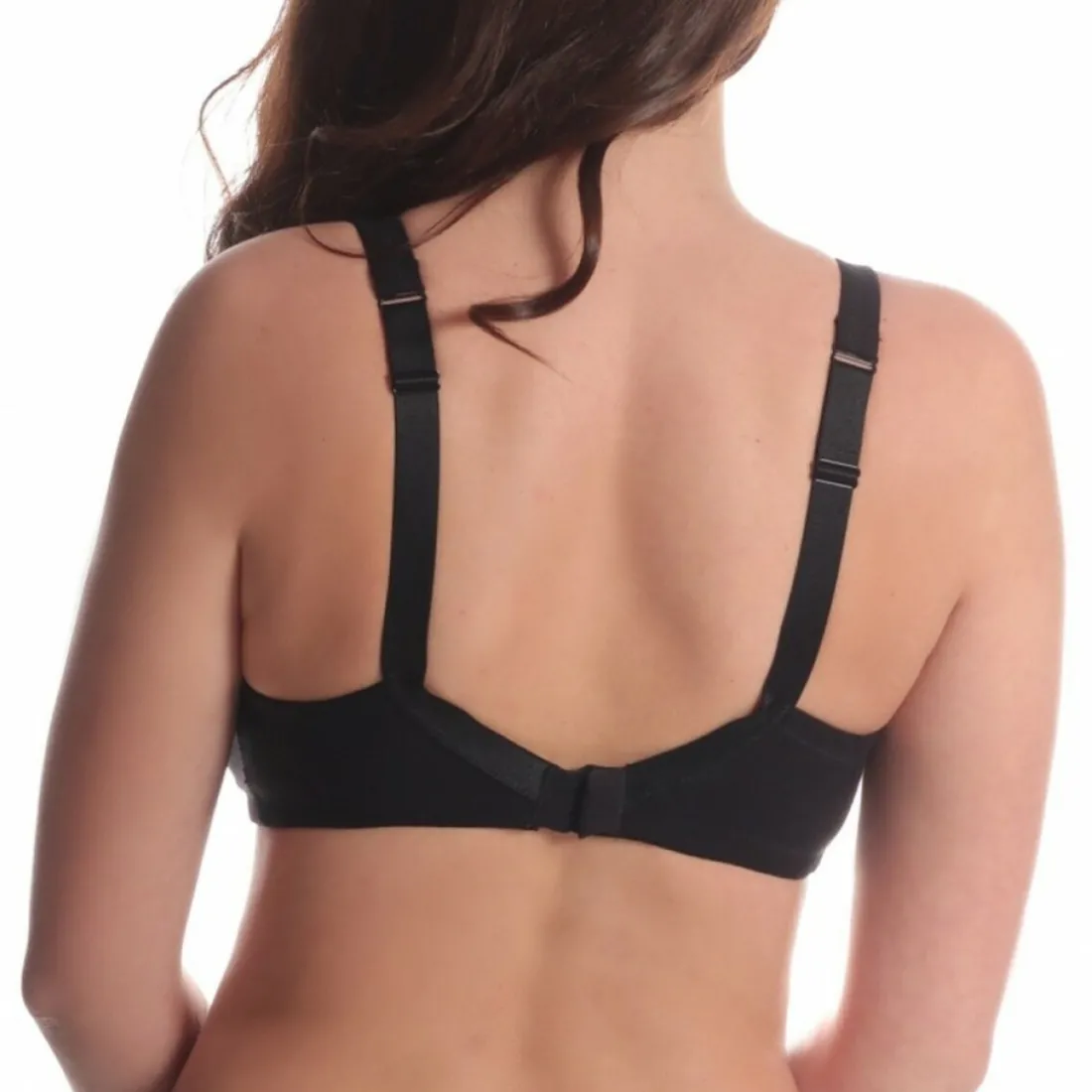 Soutien-gorge en coton sans armatures noir Joldion