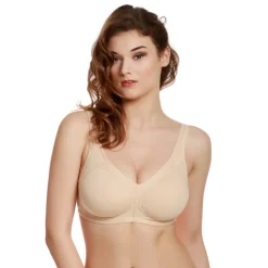 Soutien-gorge en coton sans armatures beige Jolidon
