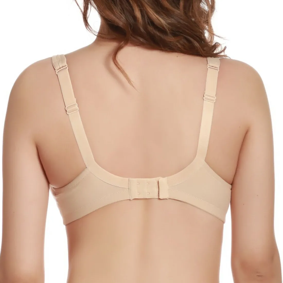 Soutien-gorge en coton sans armatures beige Jolidon