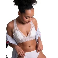 Soutien-gorge foulard sans armatures blanc