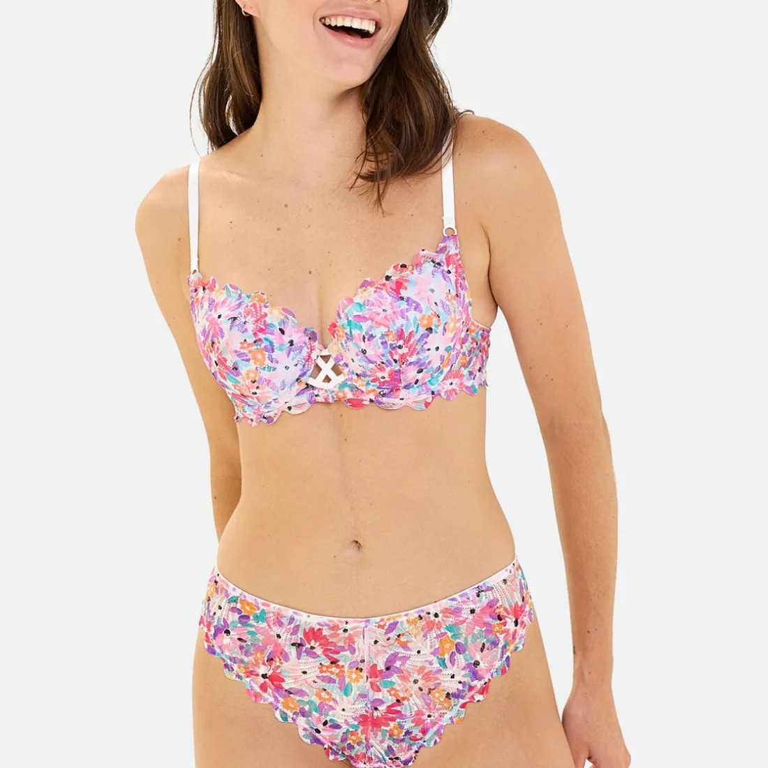 Soutien-gorge Gracieuse Pop - Blanc Rose clair