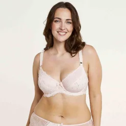 Soutien-gorge grand maintien poudre Louange rose