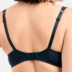 Soutien-gorge maternité et allaitement sans armatures bleu en coton
