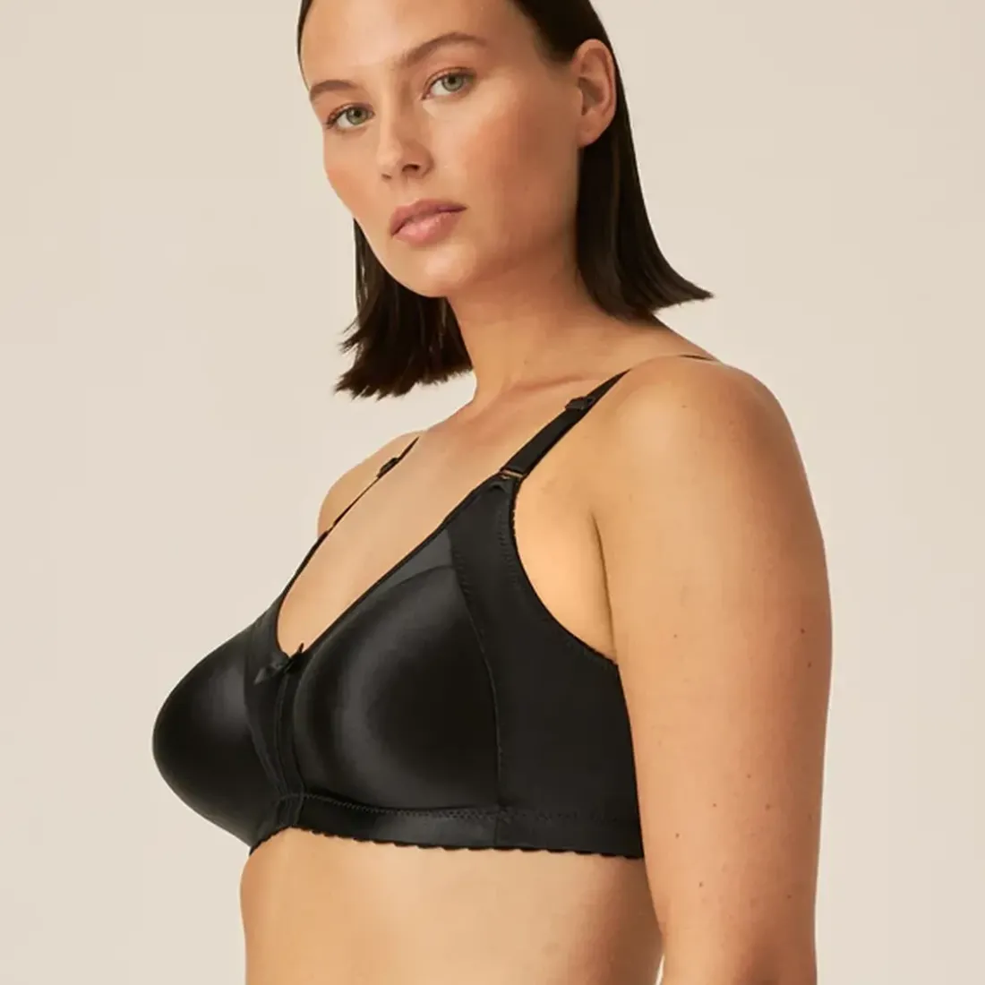 Soutien-Gorge minimiser sans armatures noir à motif