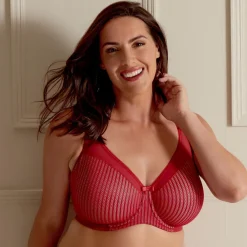 Soutien-gorge minimiseur armatures - Rouge