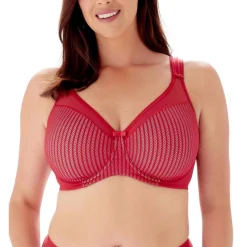 Soutien-gorge minimiseur armatures - Rouge