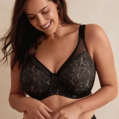 Soutien-Gorge Minimiseur Dentelle Noir