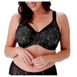 Soutien-Gorge Minimiseur Dentelle Noir