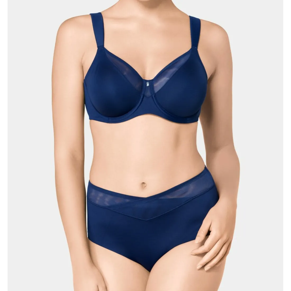 Soutien-gorge minimizer bleu