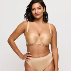 Soutien-gorge moulé à bretelles amovibles PrimaDonna SATIN cognac-Prima Donna