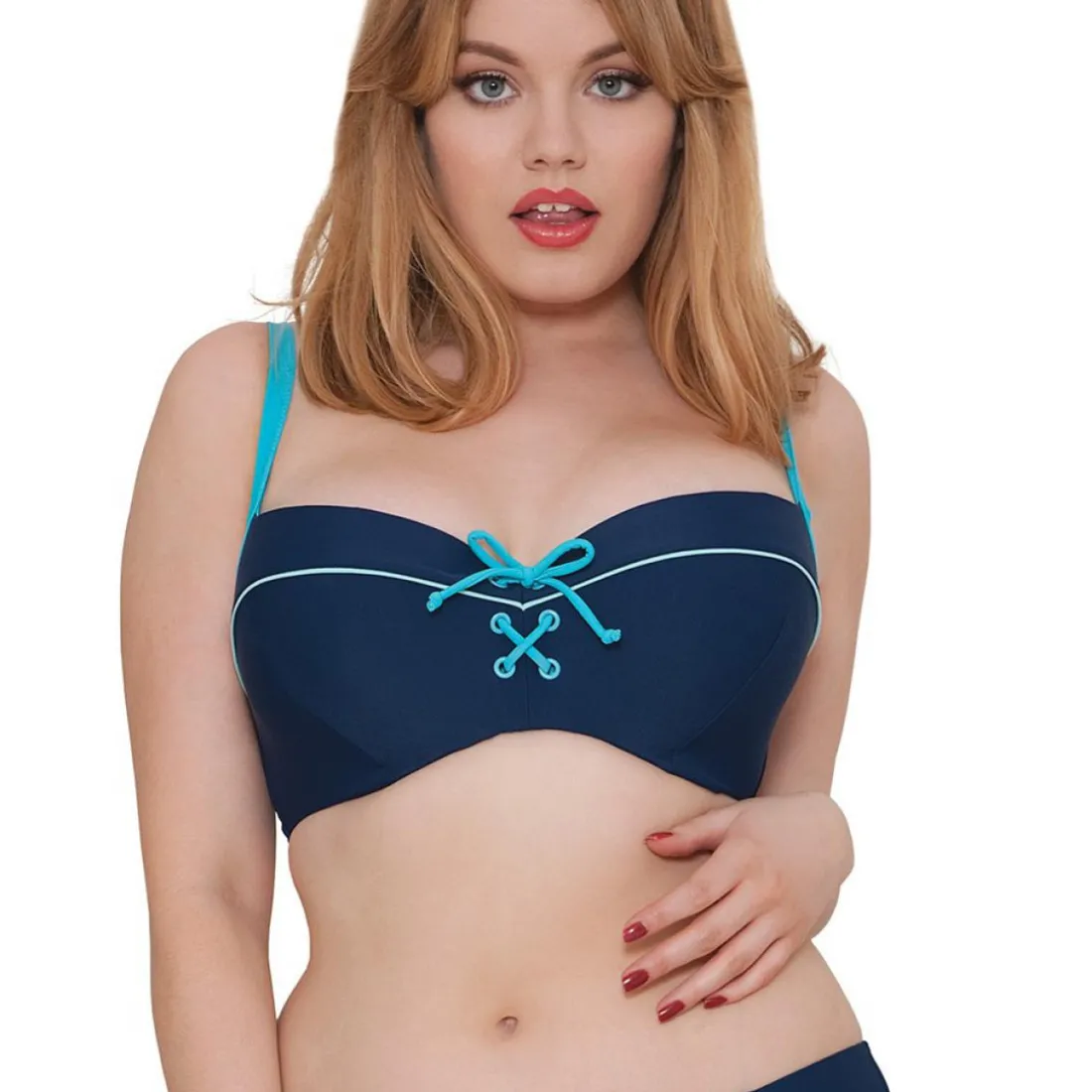 Soutien-Gorge Moulé Bleu en nylon