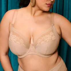 Soutien-Gorge Plongeant - STRETCH Sahara beige