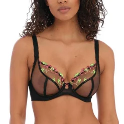 Soutien-gorge plongeant armatures - Noir LOVELAND
