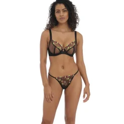 Soutien-gorge plongeant armatures - Noir LOVELAND