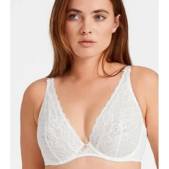 Soutien-gorge plongeant armatures - Rose
