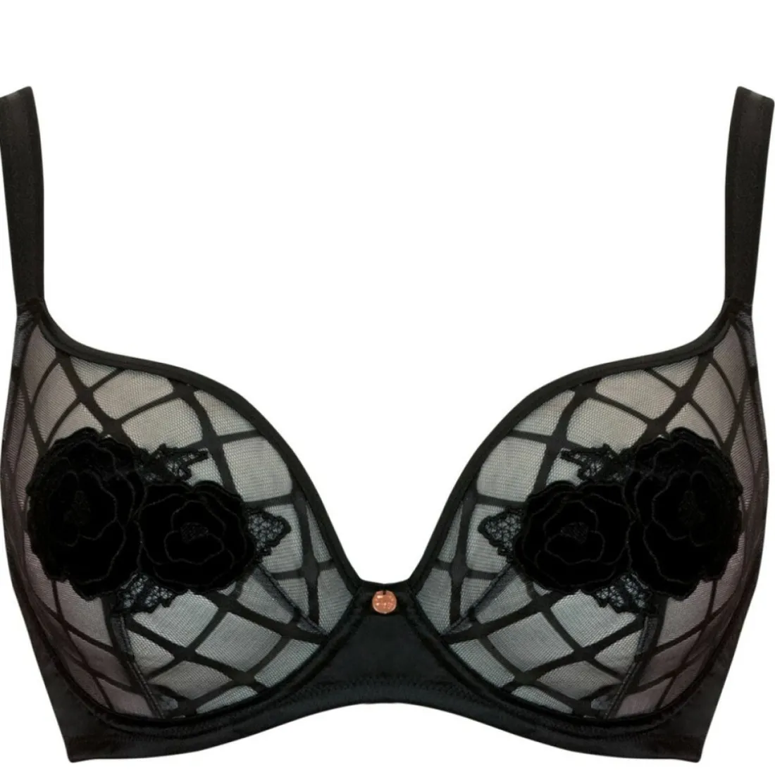 Soutien-gorge plongeant armatures noir