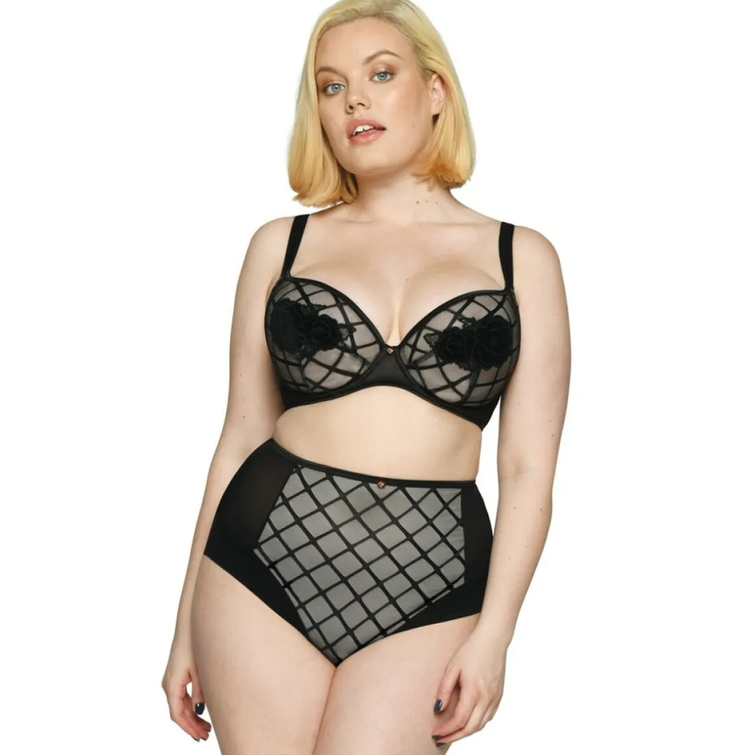 Soutien-gorge plongeant armatures noir