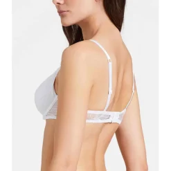 Soutien-gorge plongeant armatures - Blanc