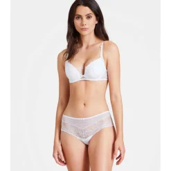 Soutien-gorge plongeant armatures - Blanc