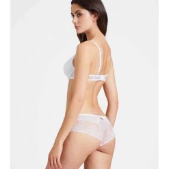 Soutien-gorge plongeant armatures - Blanc