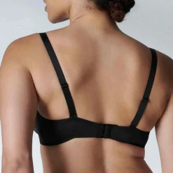 Soutien-gorge plongeant armatures - Noir